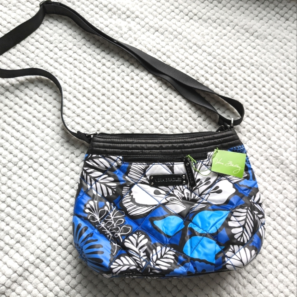 Vera Bradley Puffy Cross Body Purse - Blue Bayou